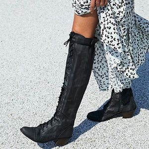 Jeffrey Campbell Joe lace up tall boot